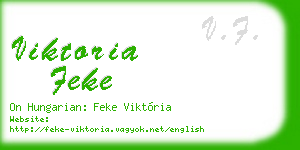 viktoria feke business card