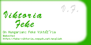 viktoria feke business card